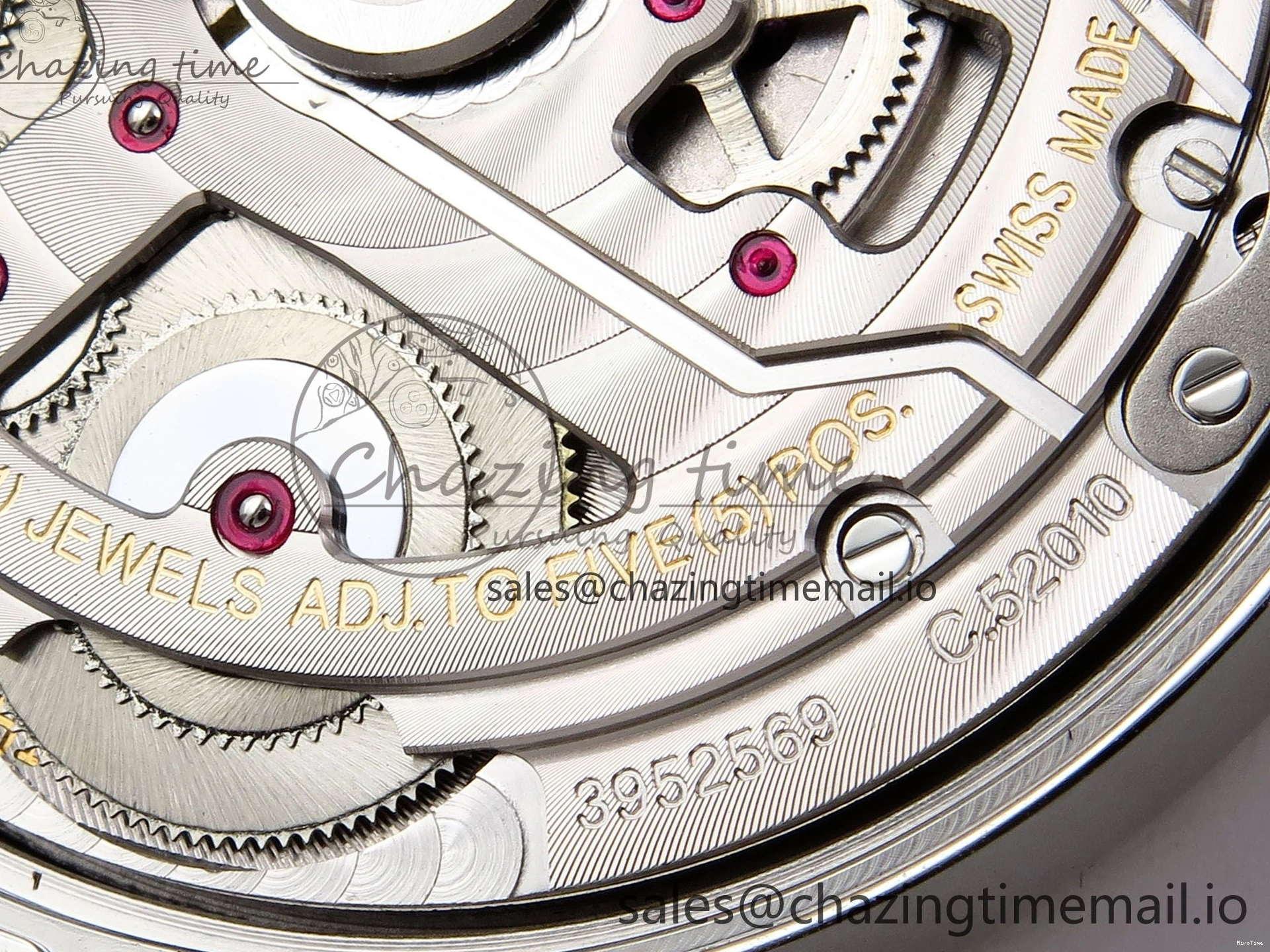 MIROTIME 0214 OnTrend Portugieser Automatic 42mm SS APSF 1:1 Best Edition White RG Dial on Black Leather Strap A 7010